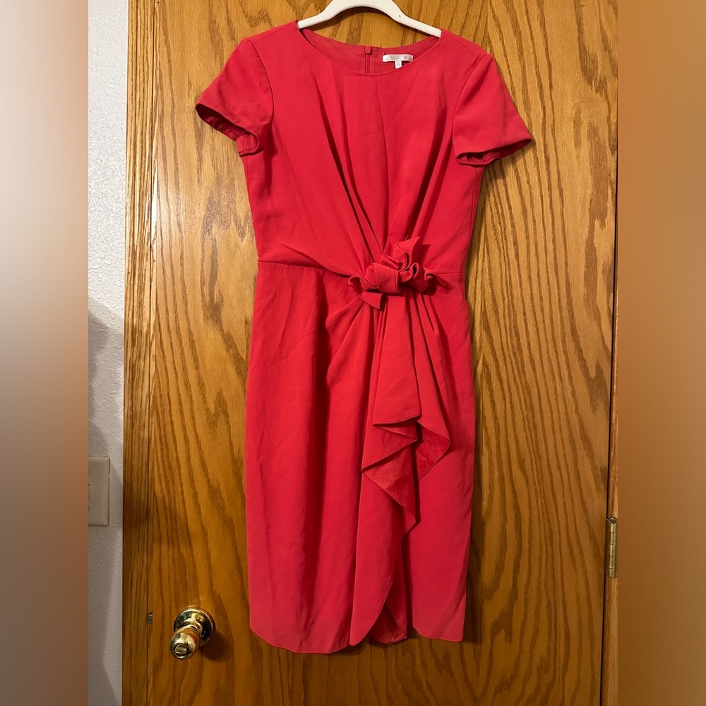 Paule Ka Short Sleeve Midi Dress - Size 38 FR (US 6)